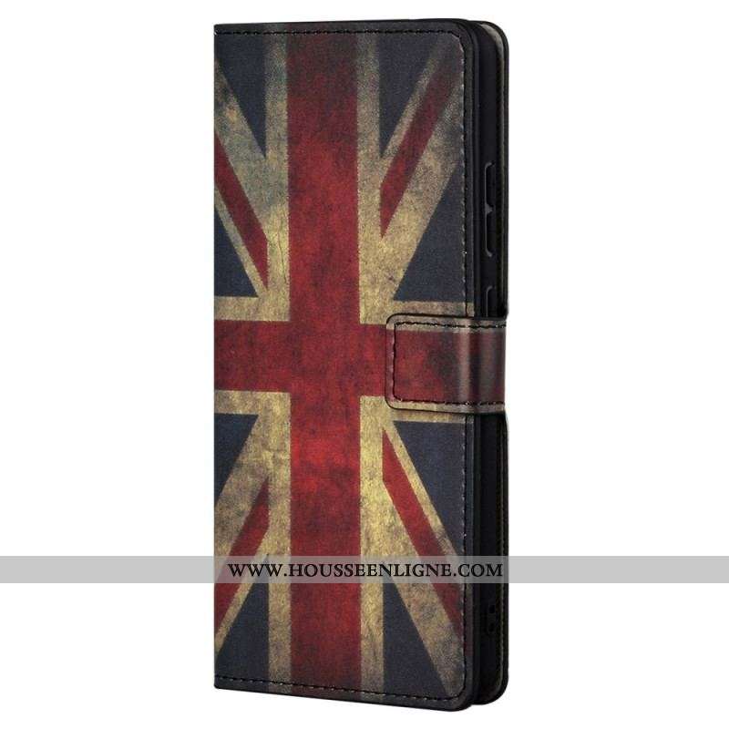 Housse Samsung Galaxy S23 5G Drapeau Anglais Vintage