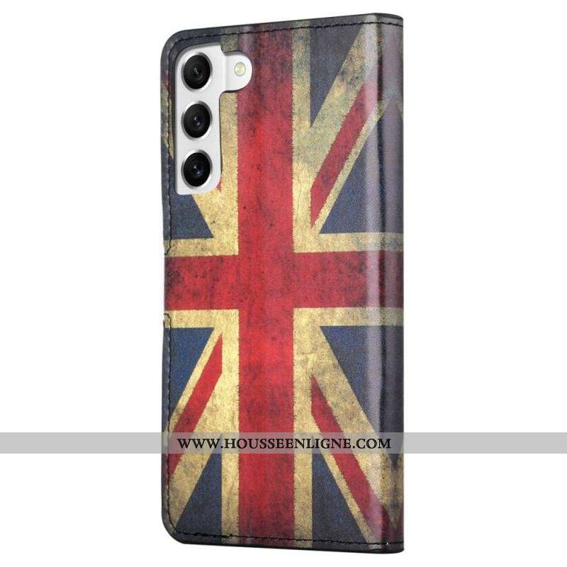 Housse Samsung Galaxy S23 5G Drapeau Anglais Vintage