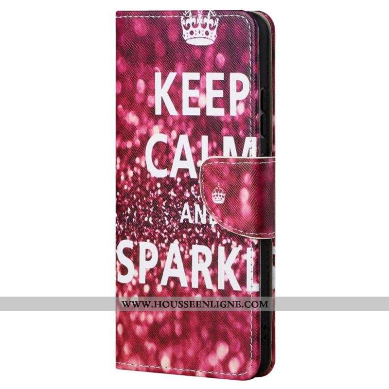 Housse Samsung Galaxy S23 5G Keep Calm and Sparkle