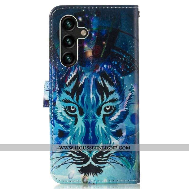 Housse Samsung Galaxy S23 5G Le Tigre avec Lanière