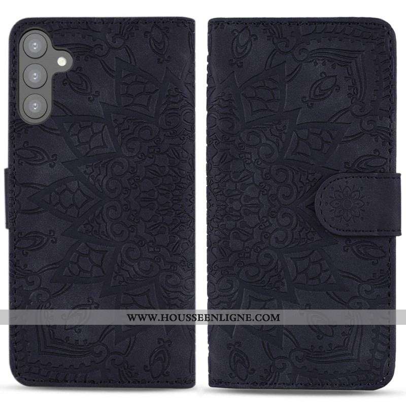 Housse Samsung Galaxy S23 5G Mandala Stylé à Lanière