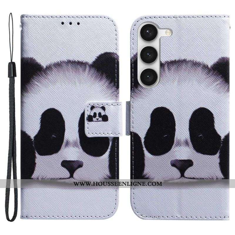 Housse Samsung Galaxy S23 5G Mon Panda à Lanière