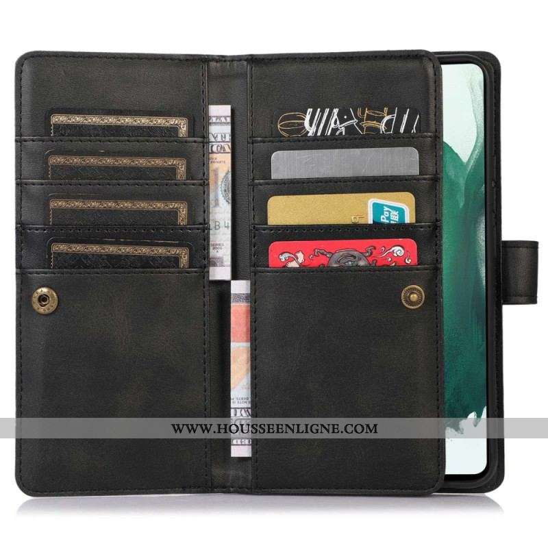 Housse Samsung Galaxy S23 5G Multi-Cartes et  Pochette Frontale