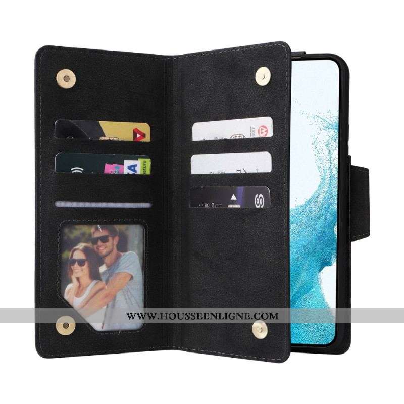 Housse Samsung Galaxy S23 5G Multi-Cartes et Porte-Monnaie