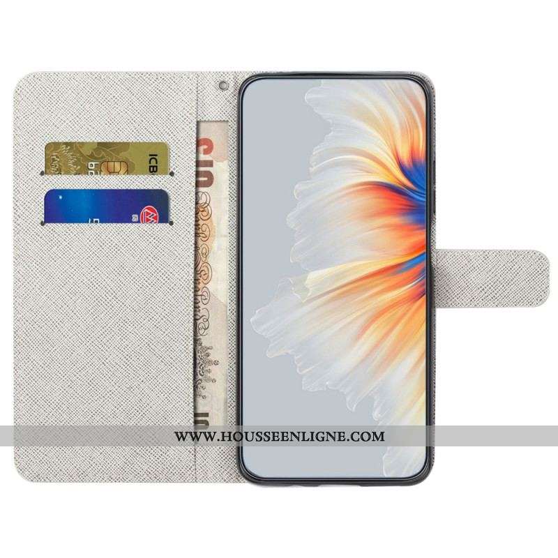 Housse Samsung Galaxy S23 5G Papillons Diamants à Lanière