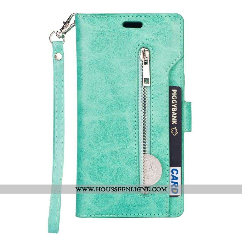 Housse Samsung Galaxy S23 5G Porte-Monnaie à Lanière