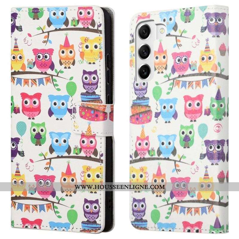 Housse Samsung Galaxy S23 5G Tribu de Hiboux