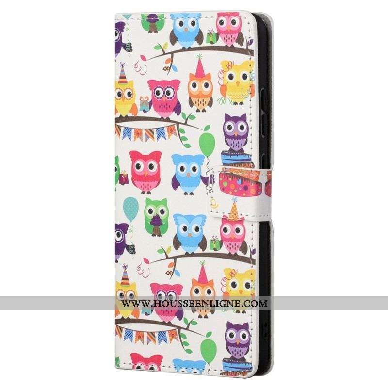 Housse Samsung Galaxy S23 5G Tribu de Hiboux