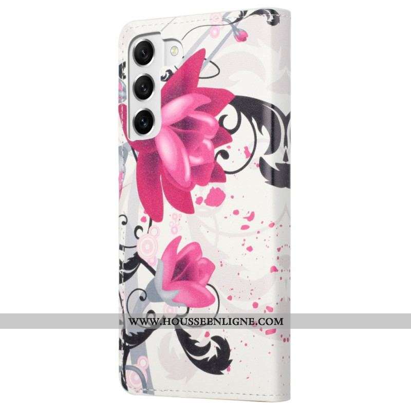 Housse Samsung Galaxy S23 5G Tropical Flowers