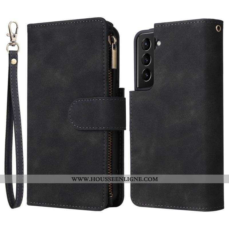 Housse Samsung Galaxy S23 5G avec Pochette Fermeture Éclair