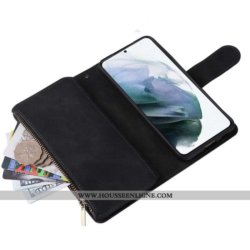 Housse Samsung Galaxy S23 5G avec Pochette Fermeture Éclair