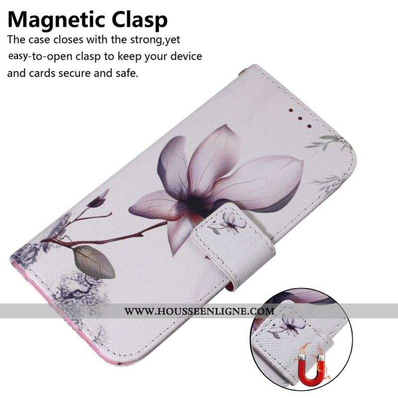 Housse Samsung Galaxy S23 Plus 5G Fleur Rose