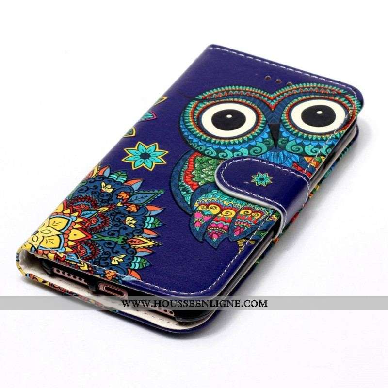 Housse Samsung Galaxy S23 Plus 5G Hibou à Lanière