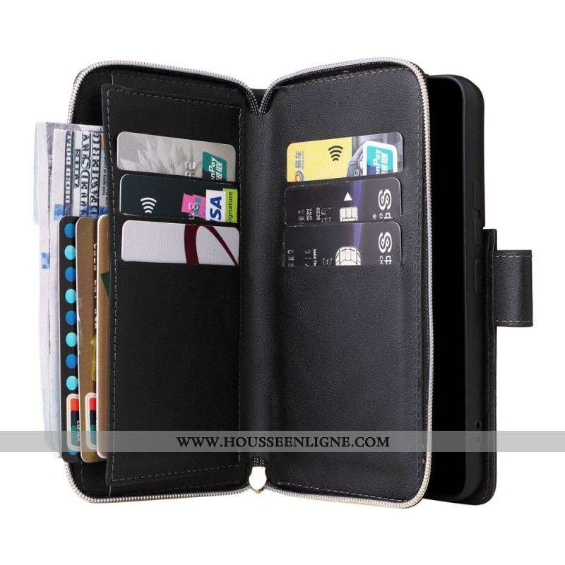 Housse Samsung Galaxy S23 Plus 5G avec Pochette Fermeture Éclair