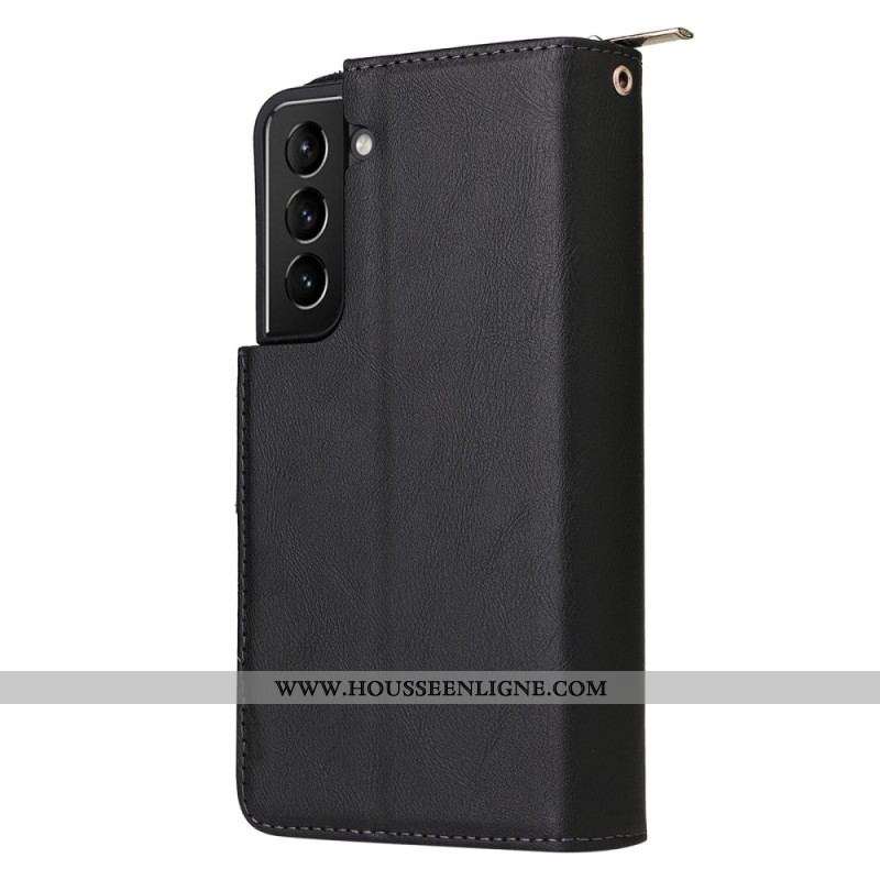 Housse Samsung Galaxy S23 Plus 5G avec Pochette Fermeture Éclair