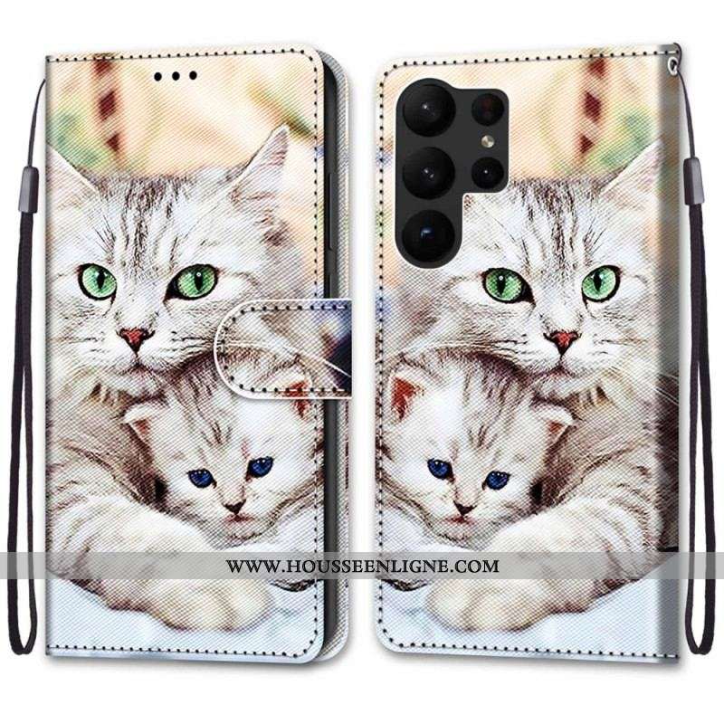 Housse Samsung Galaxy S23 Ultra 5G Famille de Chats