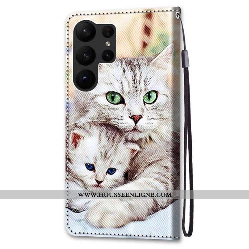 Housse Samsung Galaxy S23 Ultra 5G Famille de Chats