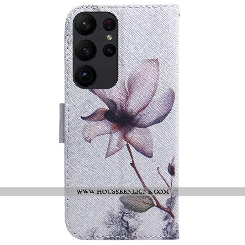 Housse Samsung Galaxy S23 Ultra 5G Fleur Rose