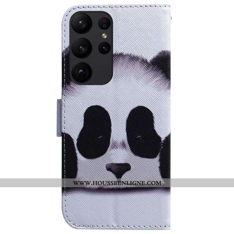 Housse Samsung Galaxy S23 Ultra 5G Mon Panda à Lanière