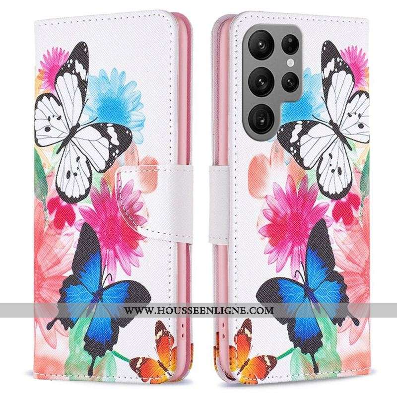 Housse Samsung Galaxy S23 Ultra 5G Papillons