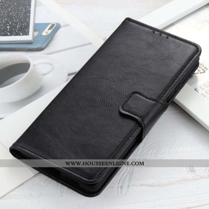 Housse Samsung Galaxy S23 Ultra 5G Style Cuir Fermoir Réversible