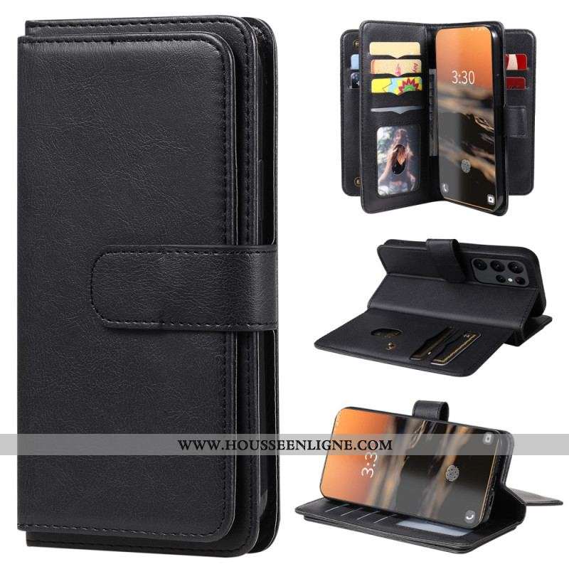 Housse Samsung Galaxy S23 Ultra Multi-Fonctionnelle 10 Porte-cartes