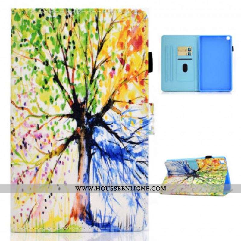 Housse Samsung Galaxy Tab A7 (2020) Arbre Aquarelle