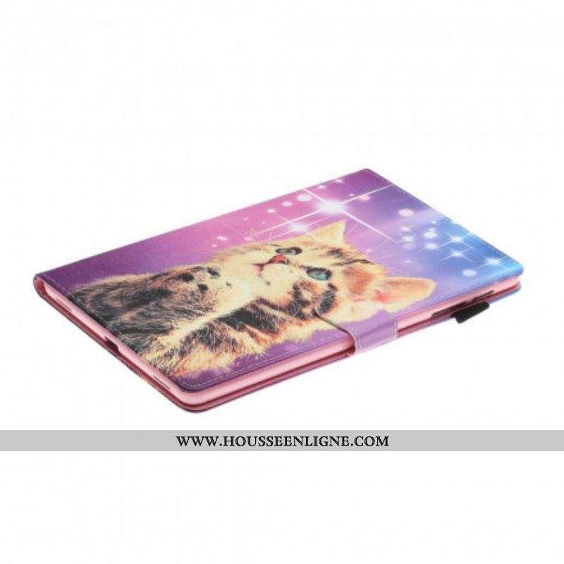 Housse Samsung Galaxy Tab A7 (2020) Chaton Attentif