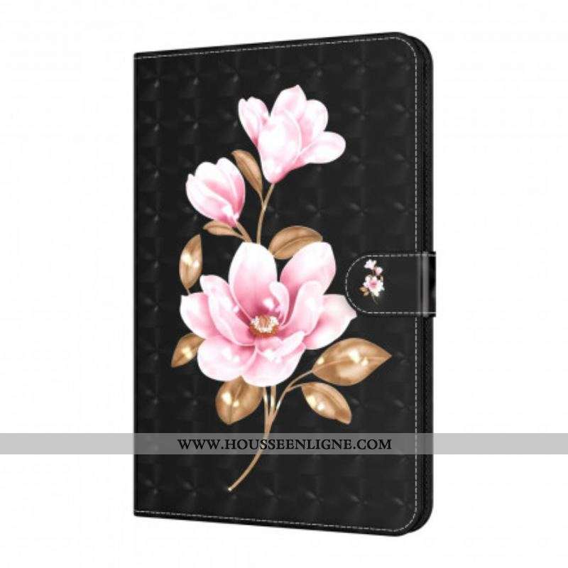 Housse Samsung Galaxy Tab A7 (2020) Light Spot Fleurs Roses