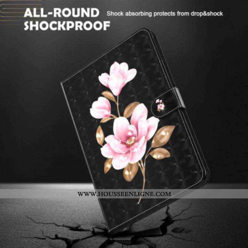 Housse Samsung Galaxy Tab A7 (2020) Light Spot Fleurs Roses