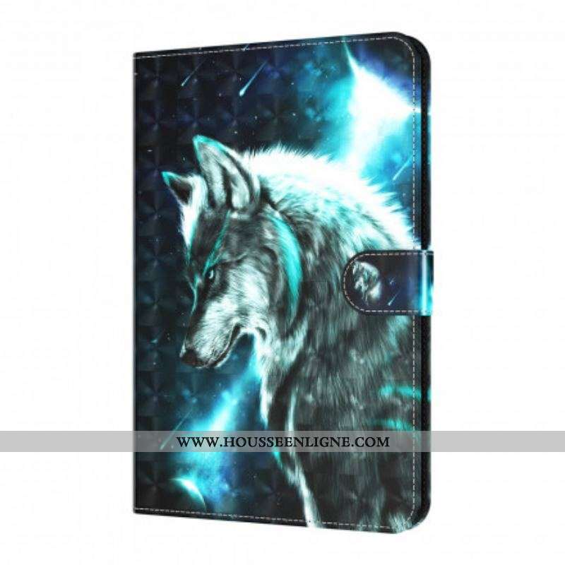 Housse Samsung Galaxy Tab A7 (2020) Light Spot Loup Sauvage