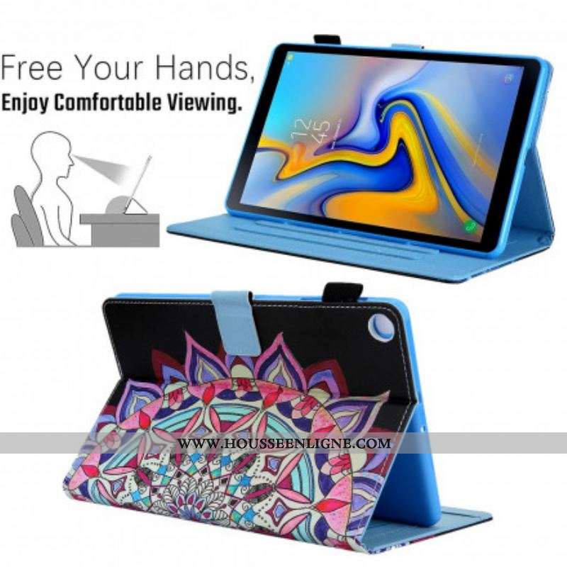 Housse Samsung Galaxy Tab A7 (2020) Mandala Graphique