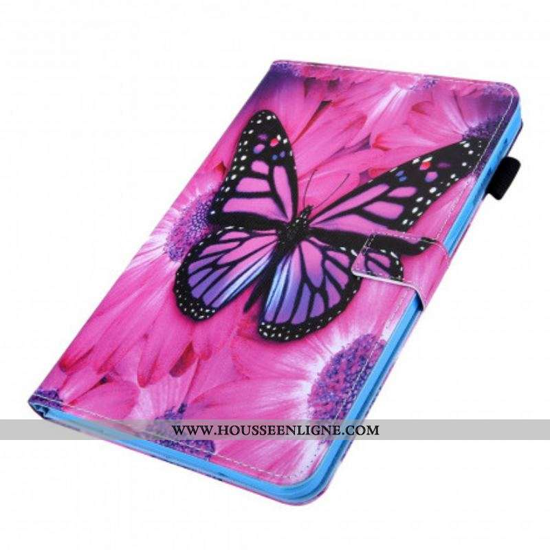 Housse Samsung Galaxy Tab A7 (2020) Papillon Floral