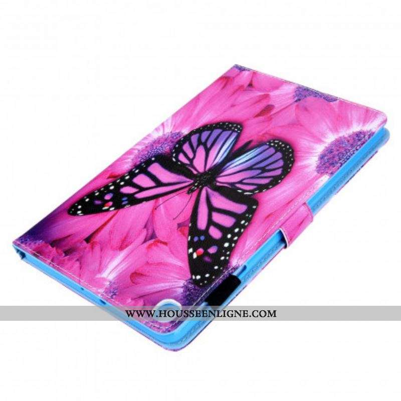 Housse Samsung Galaxy Tab A7 (2020) Papillon Floral