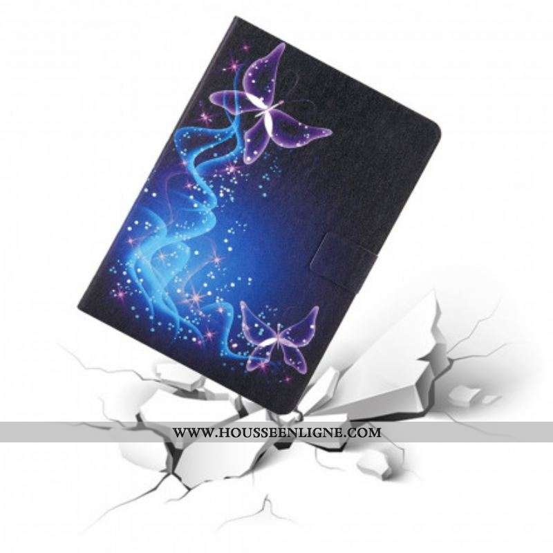 Housse Samsung Galaxy Tab A7 (2020) Papillons Colorés