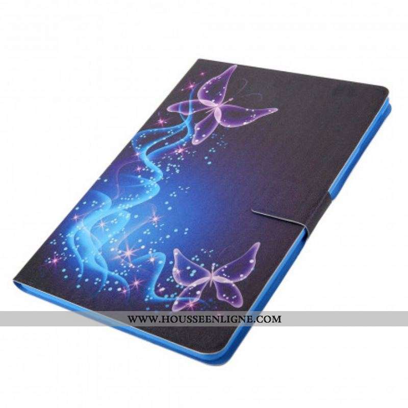 Housse Samsung Galaxy Tab A7 (2020) Papillons Colorés