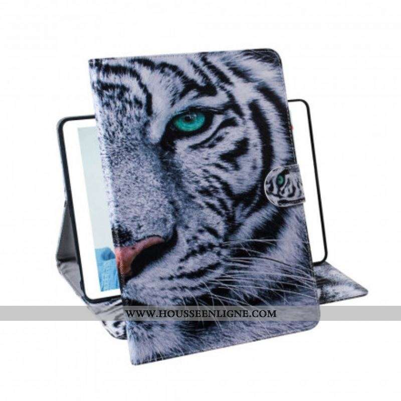 Housse Samsung Galaxy Tab A7 (2020) Tête de Tigre