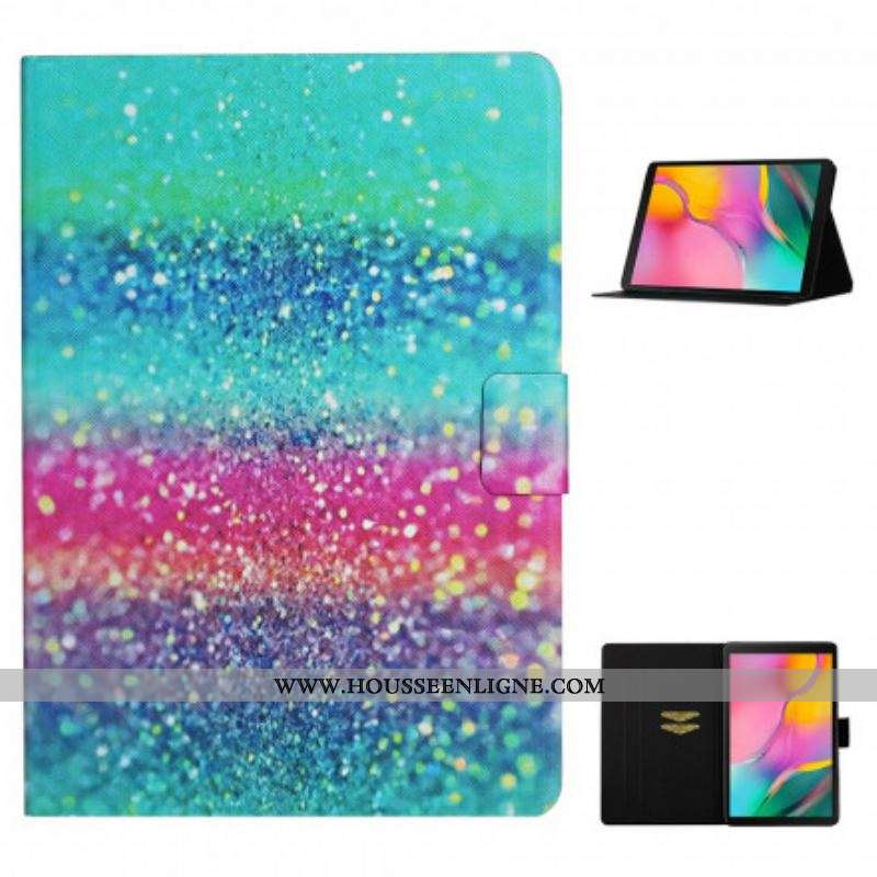 Housse Samsung Galaxy Tab A7 (2020) Élément Paillettes