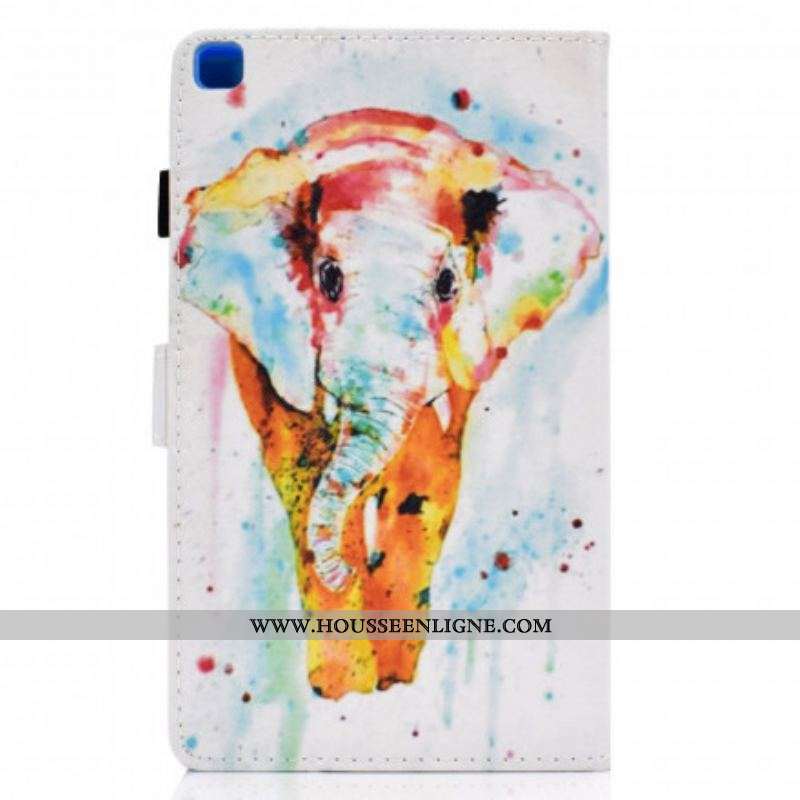 Housse Samsung Galaxy Tab A7 (2020) Éléphant Aquarelle