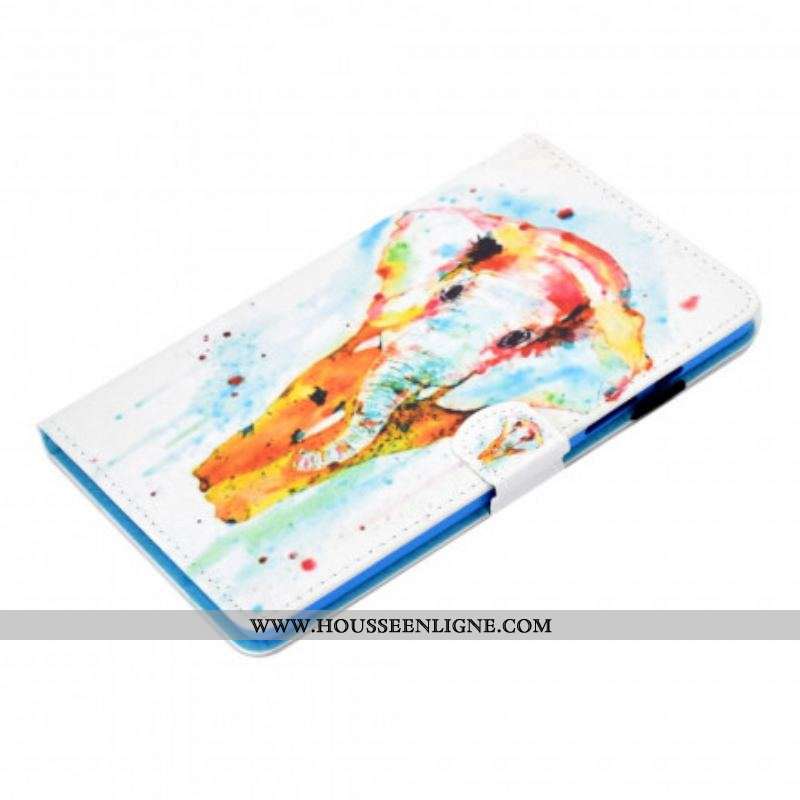 Housse Samsung Galaxy Tab A7 (2020) Éléphant Aquarelle