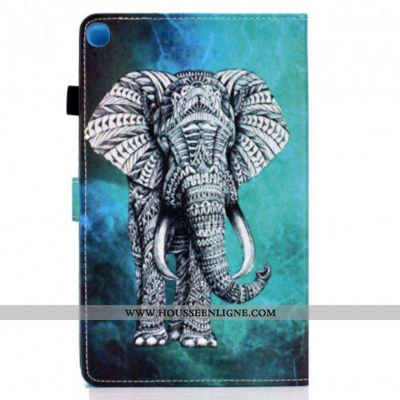 Housse Samsung Galaxy Tab A7 (2020) Éléphant Tribal