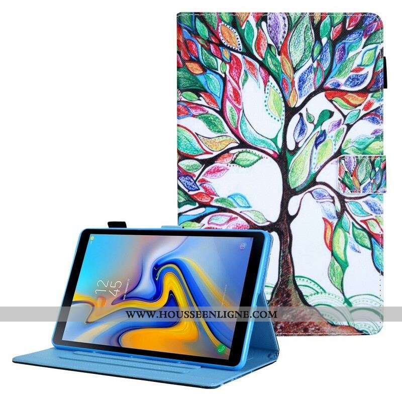 Housse Samsung Galaxy Tab A7 Arbre Multicolore