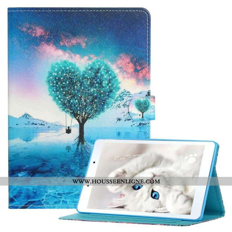 Housse Samsung Galaxy Tab A7 Lite Arbre Coeur