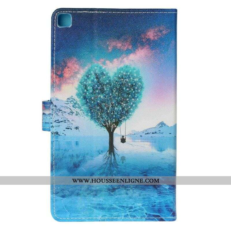 Housse Samsung Galaxy Tab A7 Lite Arbre Coeur