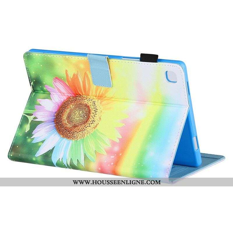 Housse Samsung Galaxy Tab A7 Lite Fleurs au Soleil