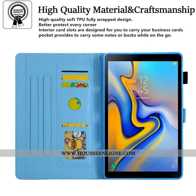 Housse Samsung Galaxy Tab A7 Lite Motif Ananas