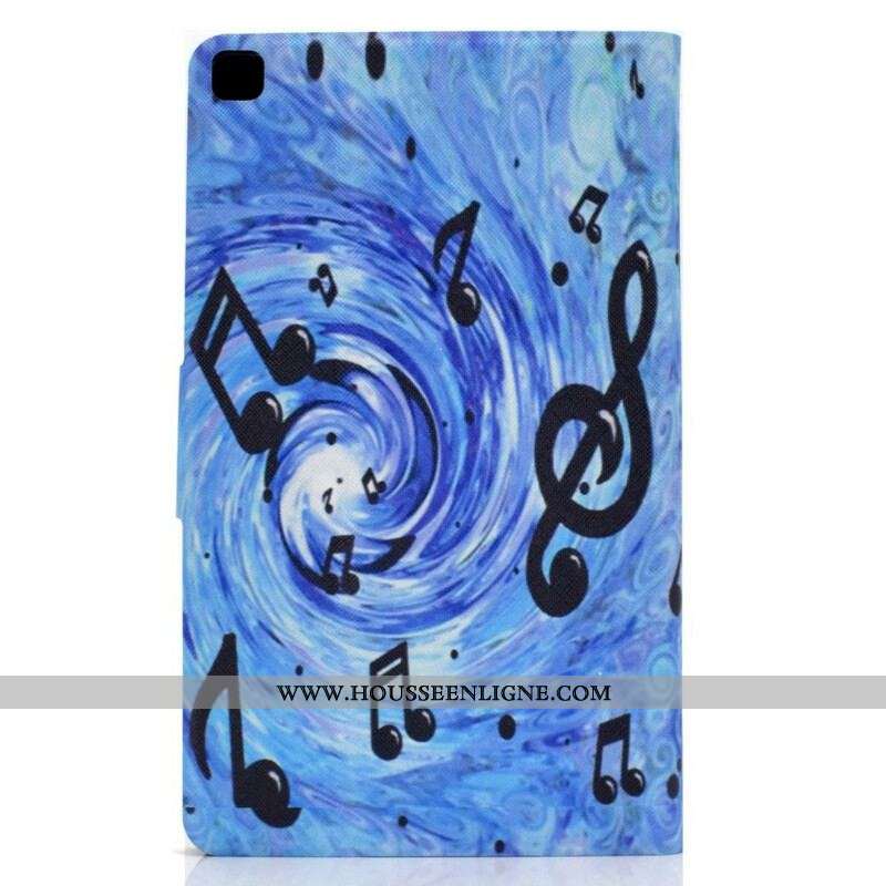 Housse Samsung Galaxy Tab A7 Lite Notes de Musique