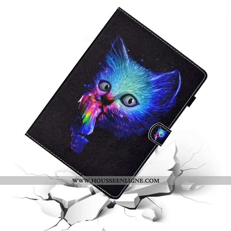 Housse Samsung Galaxy Tab A7 Lite Psycho Cat