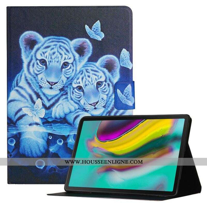 Housse Samsung Galaxy Tab A7 Lite Tigres