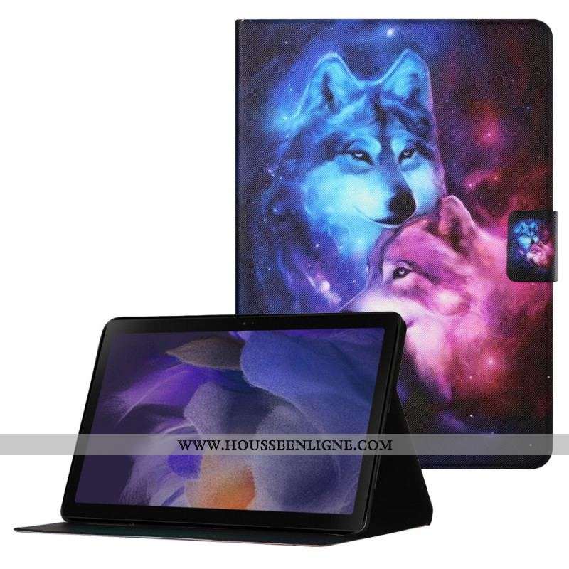 Housse Samsung Galaxy Tab A8 (2021) Couple de Loups